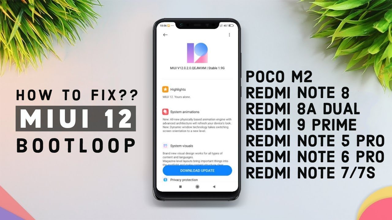 How To Fix MIUI 12 BootLoop In Any XIAOMI Devices | Don't Update MIUI 12