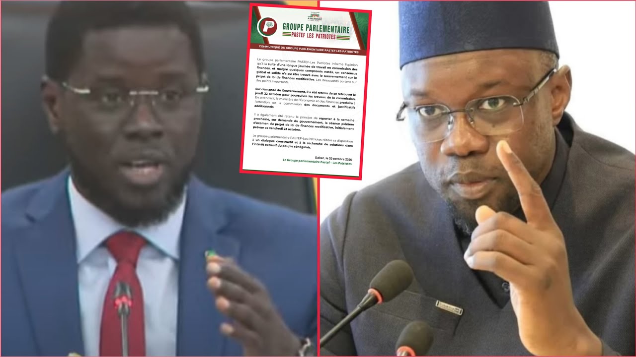 Urgent: Discussion Ousmane SONKO et Diomaye sur la LFR&hellip; La s&eacute;ance pl&eacute;ni&egrave;re report&eacute;e jusqu&rsquo;&agrave; la&hellip;