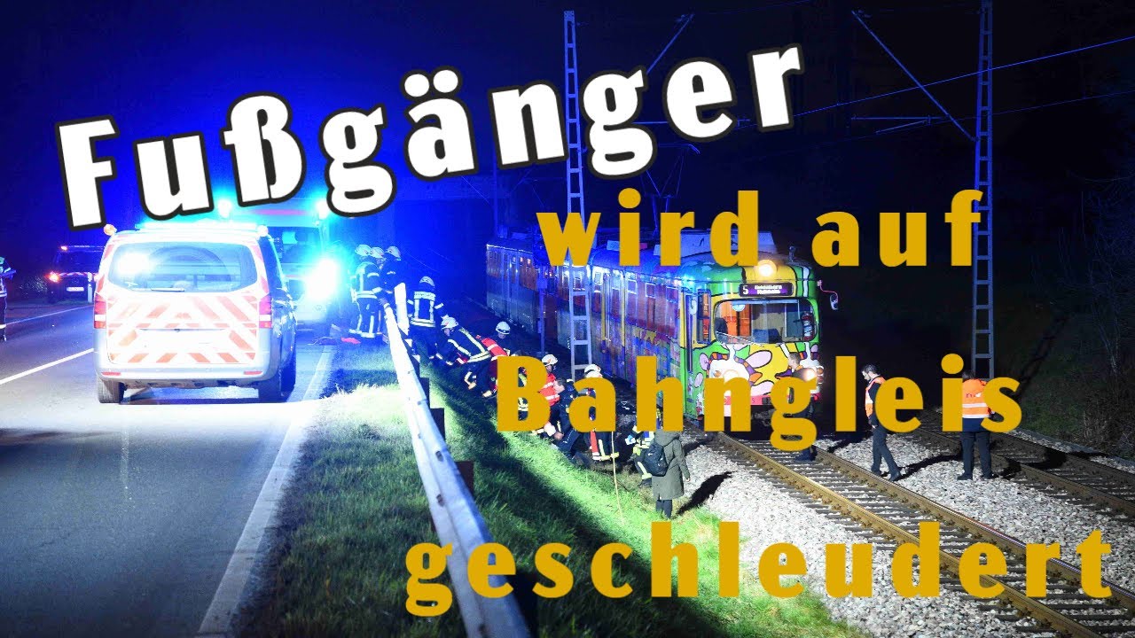 Fußgänger wird  auf Straßenbahngleis geschleudert: Paar stoppt Straßenbahn und leisten Erste Hilfe