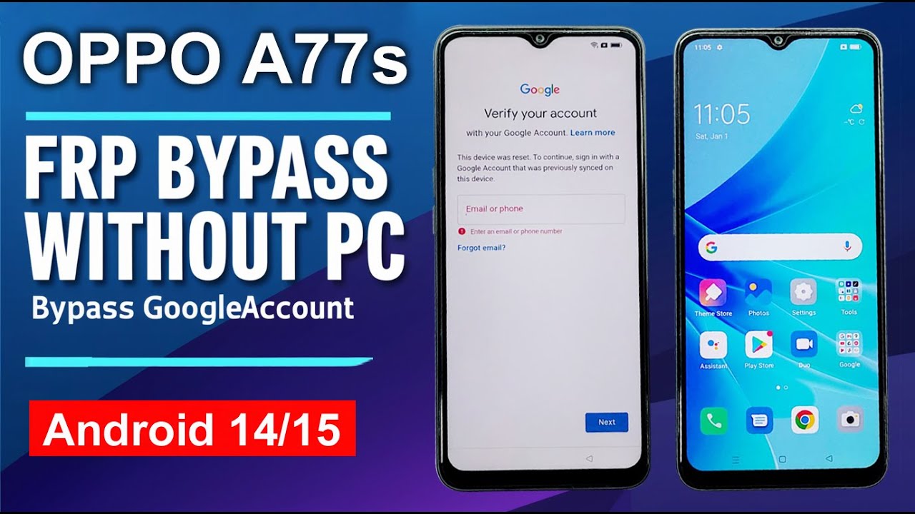 OPPO A77s FRP Bypass 2025 | Google Account Unlock Without PC | OPPO A77s FRP Unlock 2025 |