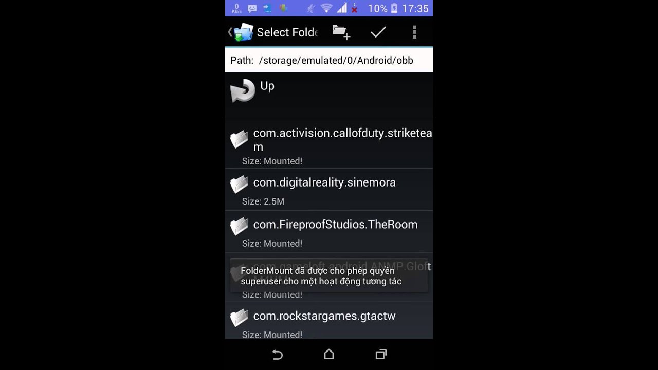 Foldermount