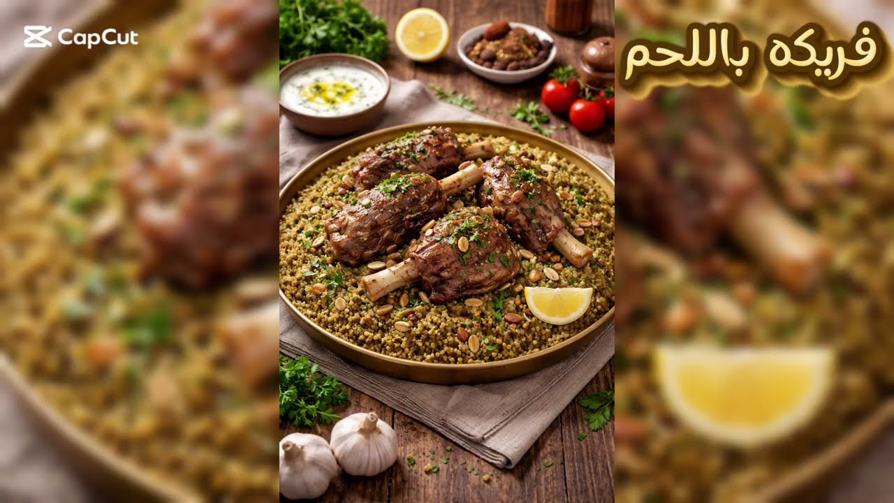 أطيب فريكة باللحم جربتها بحياتي! والطريقة أسهل مما تتخيلي 😋
