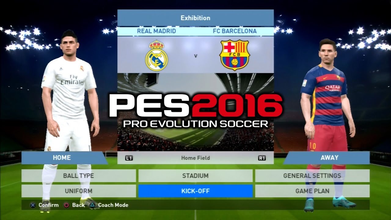 PES 2016 Реал Мадрид против Барселоны 1-1 PS3 HD