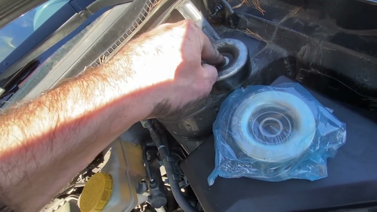 Subaru tribeca outback 3.6 engine Tensioner idler pulley replacement removal