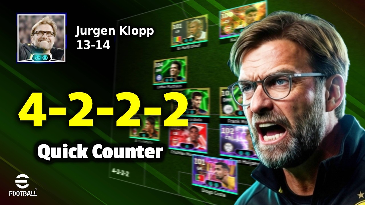 eFootball 2026: Быстрая вертикальная контратака по схеме 4-2-2-2 — У игроков возникают проблемы с...