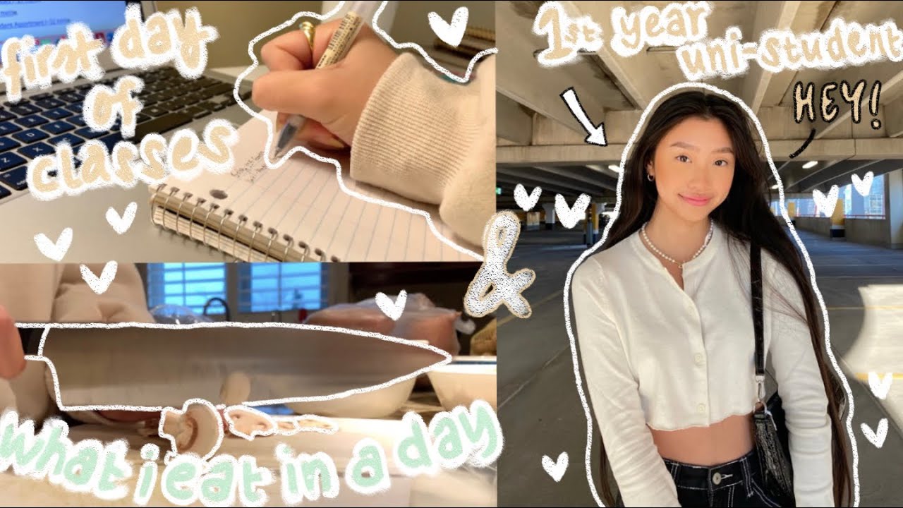 FIRST DAY OF CLASS AS AN ONLINE COLLEGE STUDENT | studying, courses & what i eat in a day 🌟