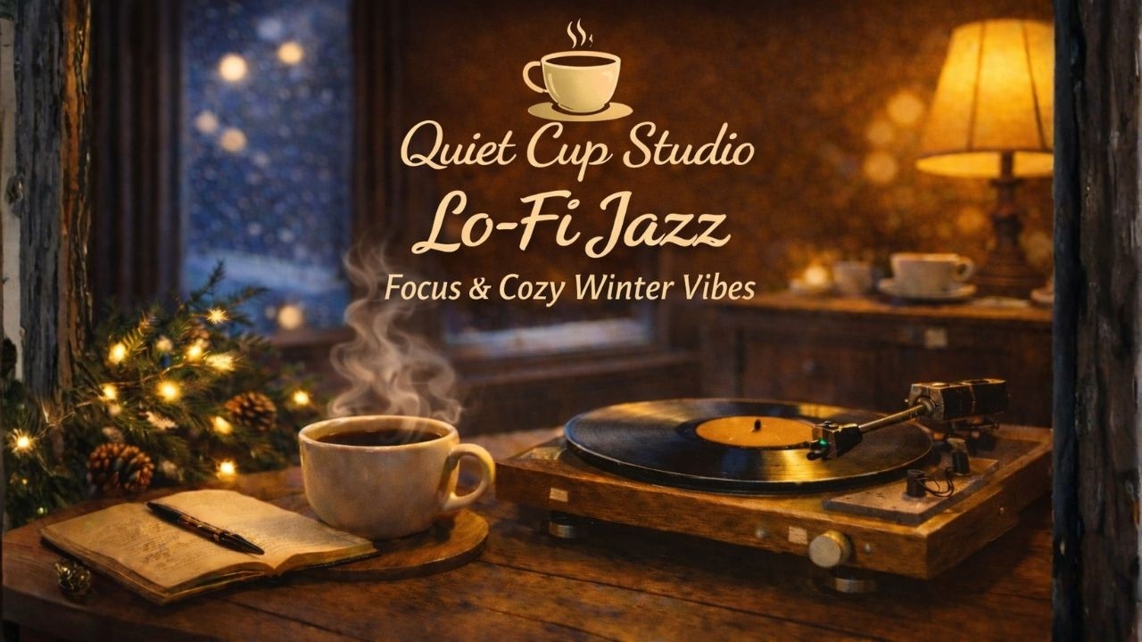 Quiet Cup Studio ☕ Lo-Fi Jazz for Focus & Cozy Winter Vibes ❄️ | Relaxing Study & Work Ambience