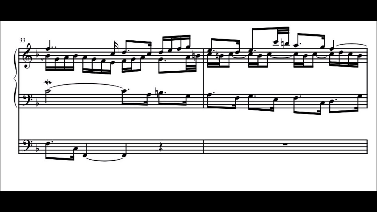 LETOCART - Fugue in d minor for organ, baroque french style