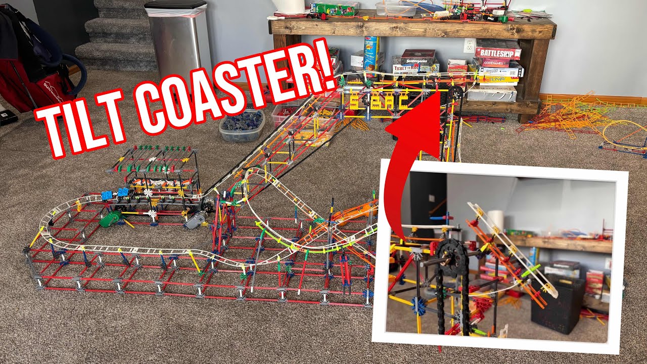 I built a Tilt Coaster out of K&rsquo;NEX
