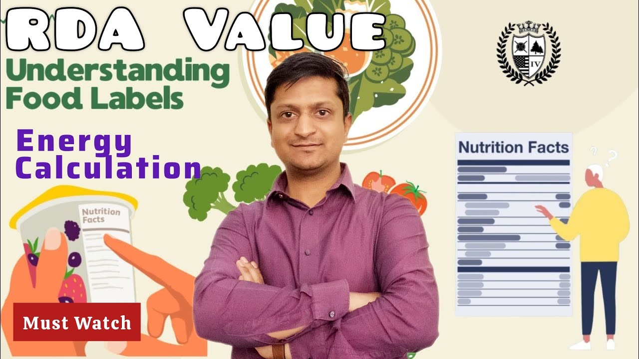 How to calculate RDA Value and calories for Food Nutritional Information Labels ? #nutritionalfood