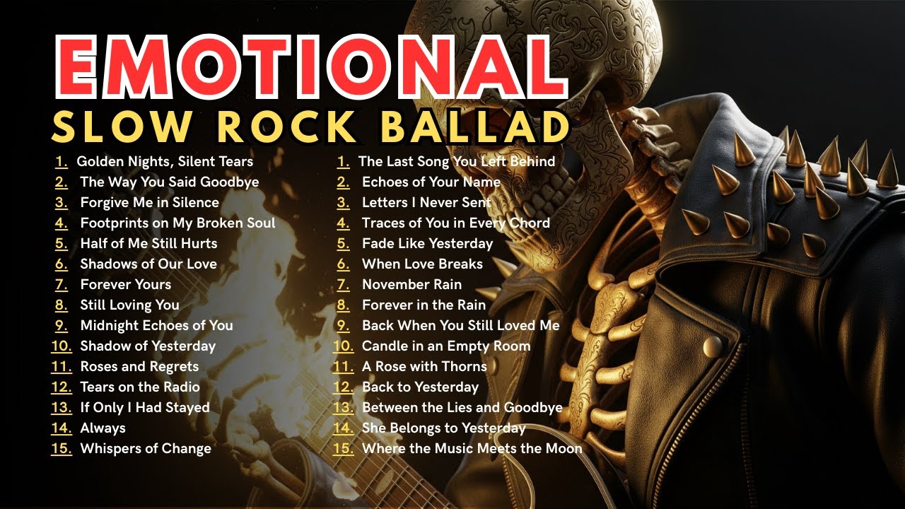 Best Slow Rock Ballads for Relaxing | Emotional Love Songs from Classic Rock