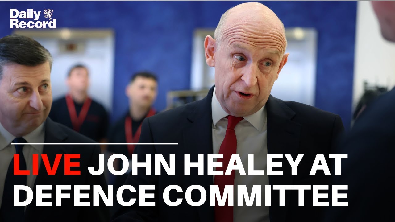 British Defence Secretary John Healey appears before the House of Commons Defence Committee