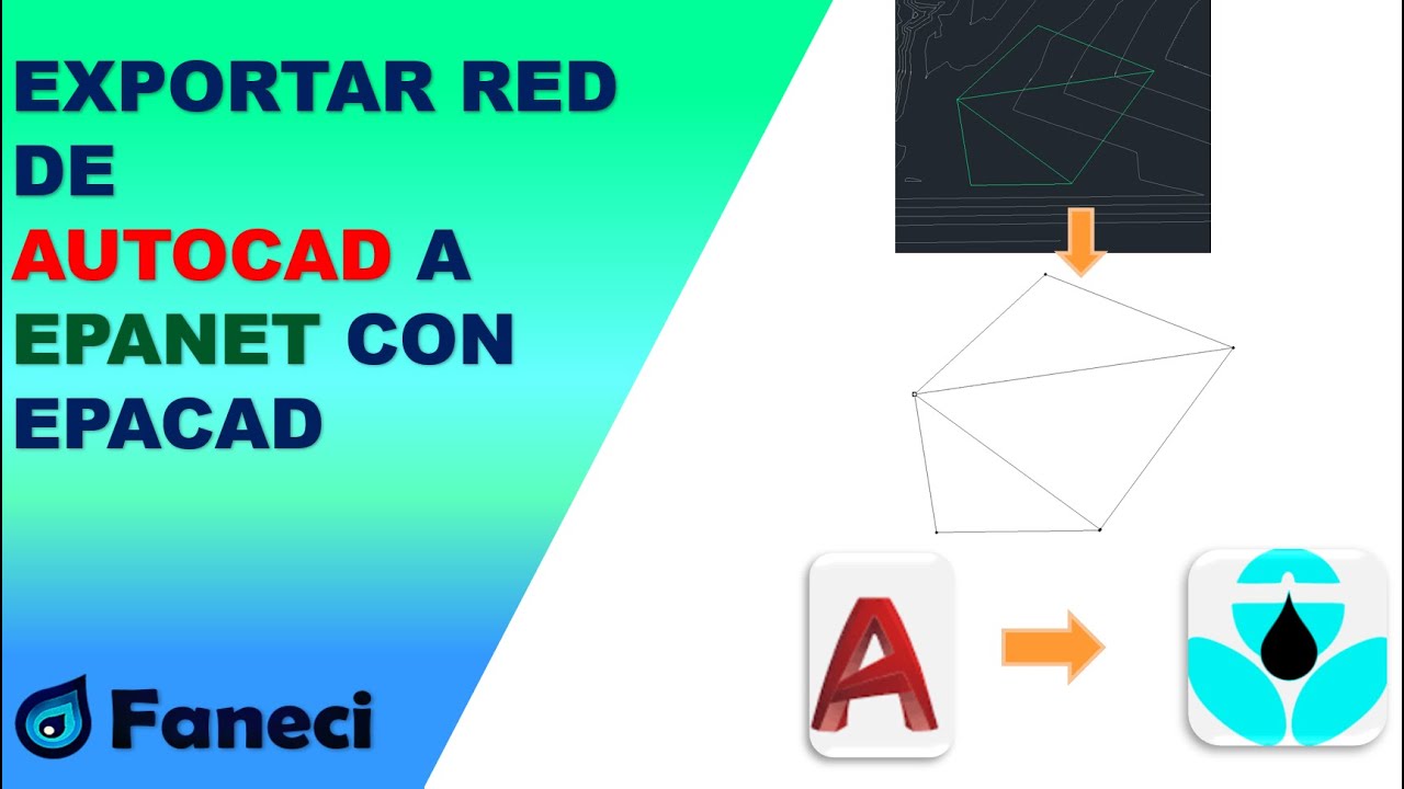 EXPORTAR RED DE AUTOCAD A EPANET UTILIZANDO EPACAD✅💧