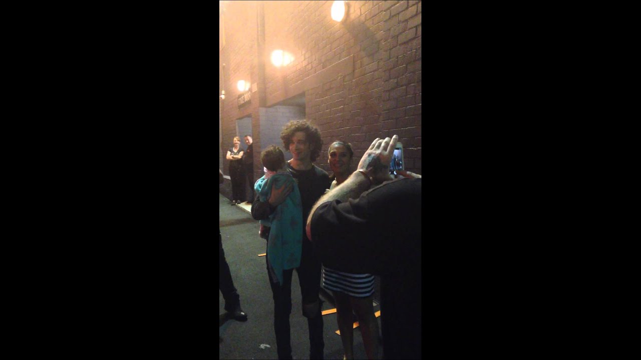 Matty Healy meeting a baby - Festival Hall, Melbourne 15/1/2015