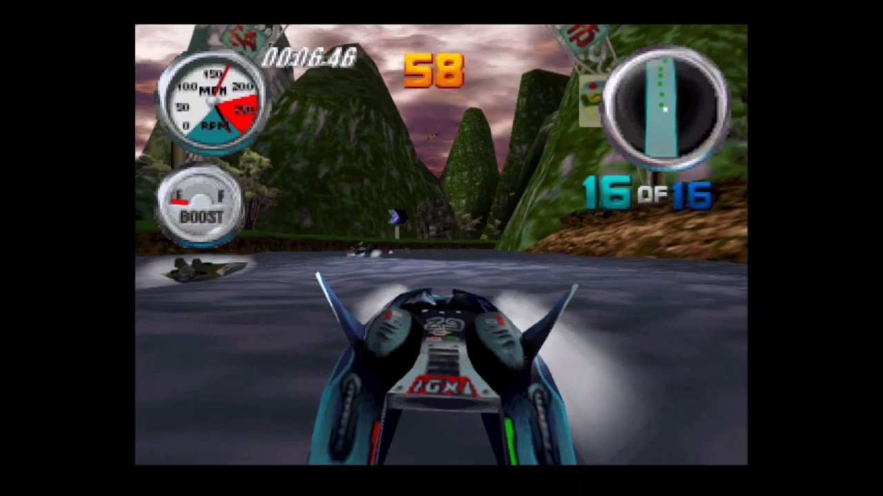 Hydro Thunder! Nintendo N64 gameplay (Medium tracks)