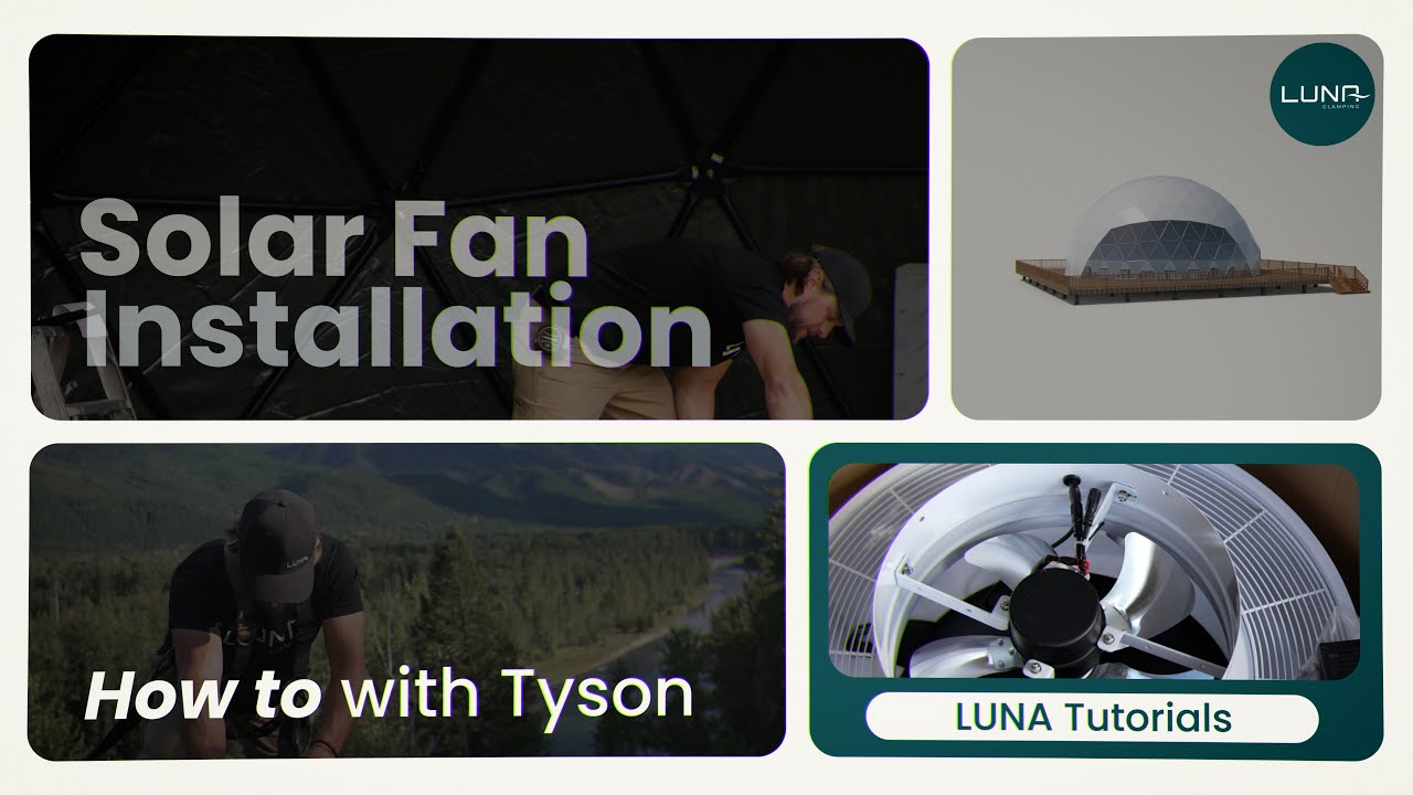 Luna's Solar Fan installation