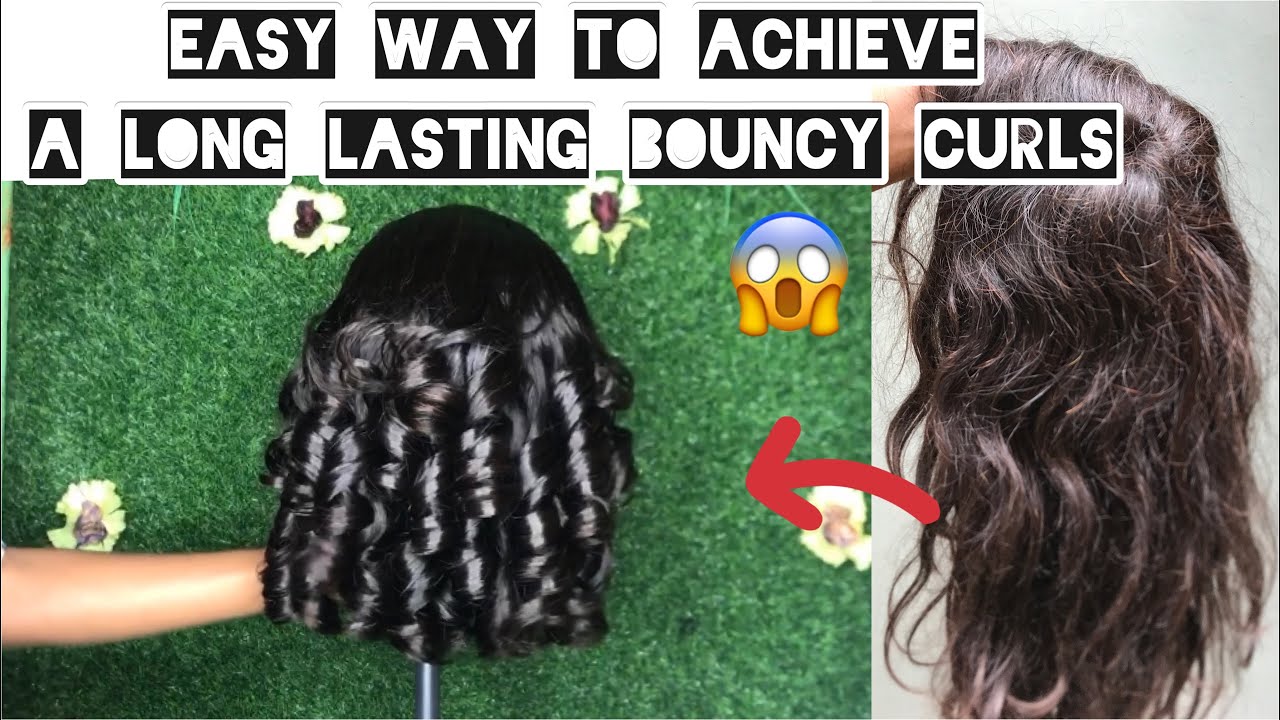 How to achieve a long lasting bouncy curls|Heatless curls🔥😱 @tizeesalz   #tutorial  #hair #beauty