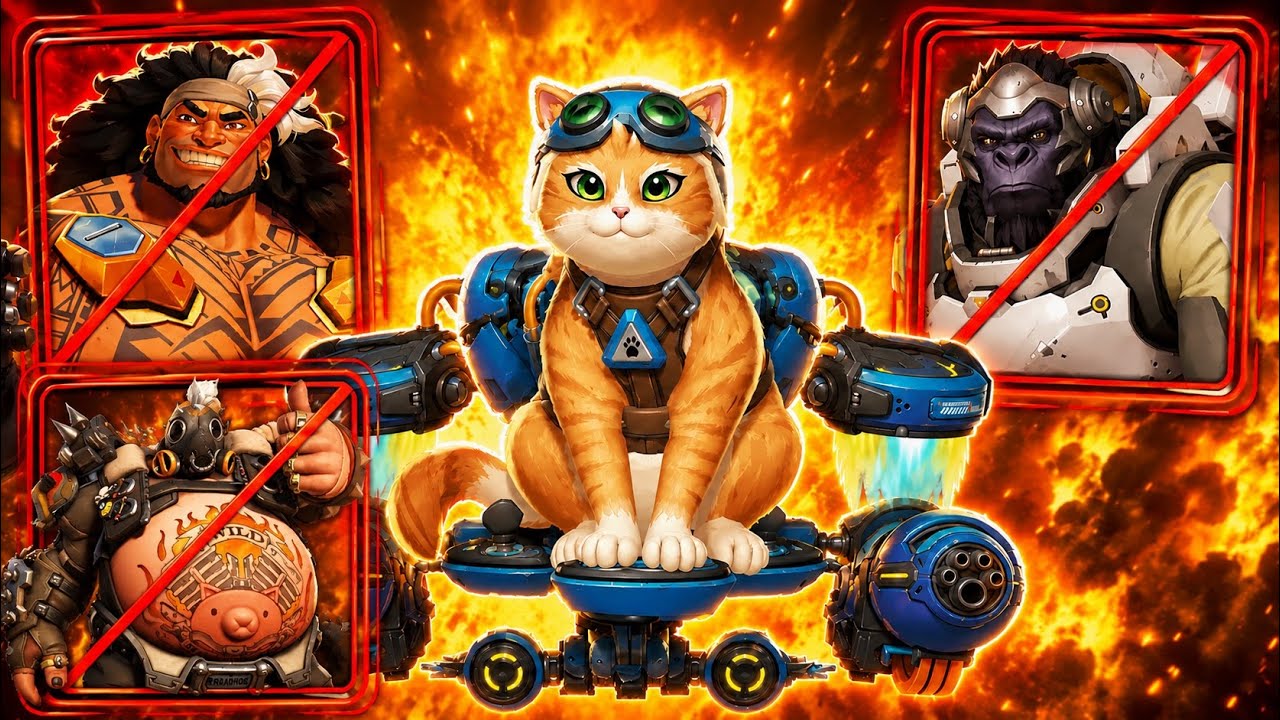 DPS JetPack Cat просто КАТКОМ ПРОХОДИТСЯ ПО ВСЕЙ МОЕЙ КОМАНДЕ | Overwatch | #overwatch2 #overwatch