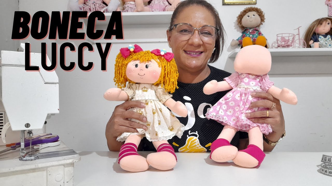 BONECA LUCCY PARTE 02 MOLDE GRATUITO #diy #artesanato #bonecadepano