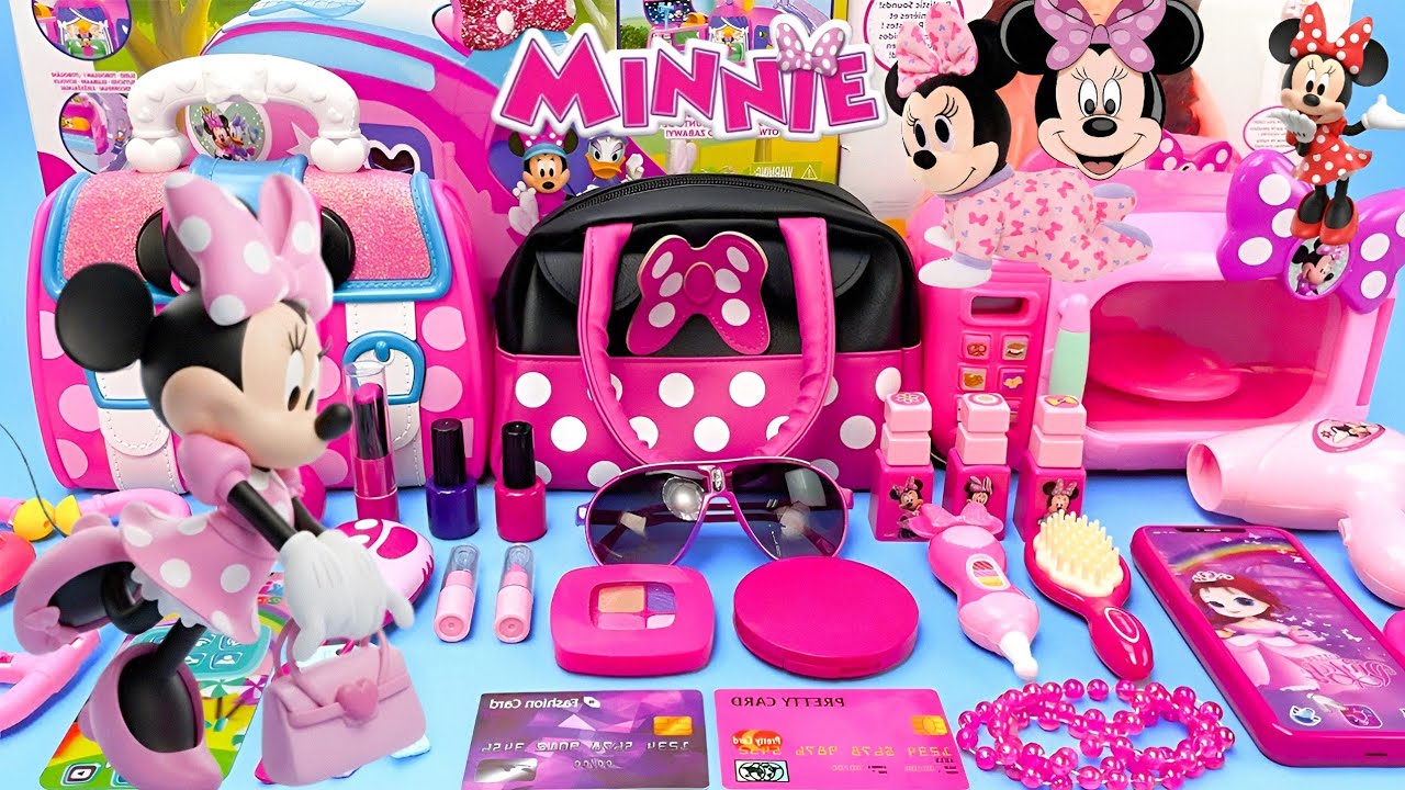 Satisfying with Unboxing Disney Minnie Mouse Doll | Makeup Set Review | ASMR