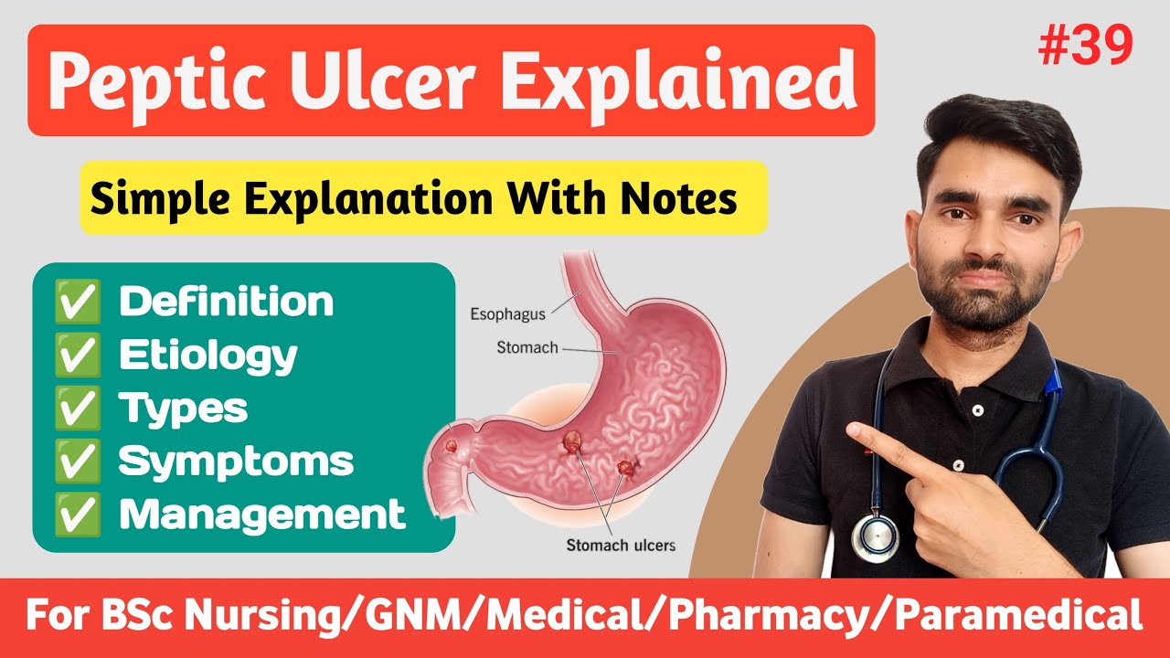 Peptic Ulcer Disease in Hindi | Types, Causes, Symptoms And Management of Peptic Ulcer