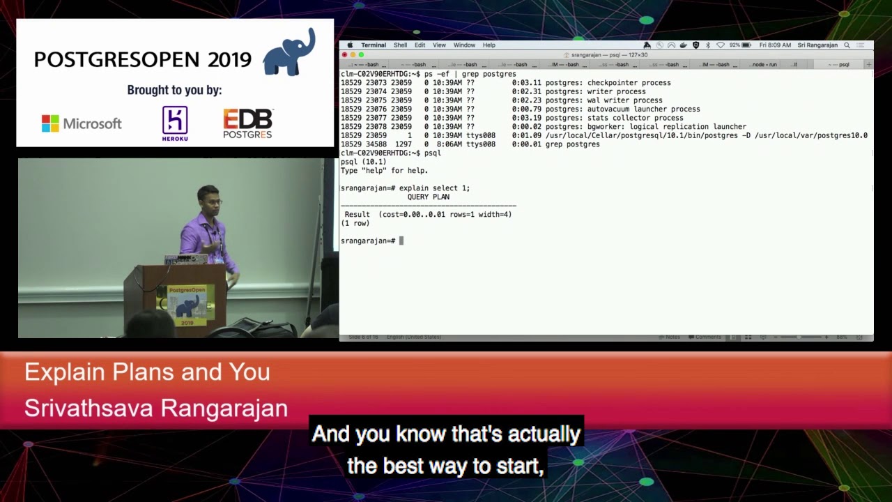 PostgresOpen 2019 Explain Plans And You