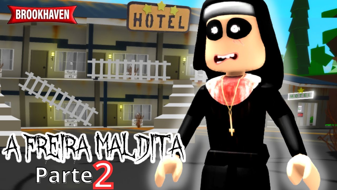 A FREIRA MALDITA no BROOKHAVEN: Historinha de terror | Roblox com VOZ