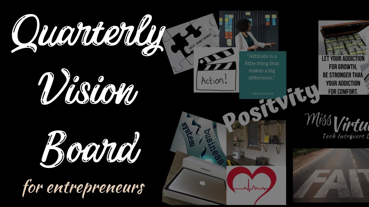 HOW TO MAKE A QUARTERLY VISION BOARD| Digital | 2020