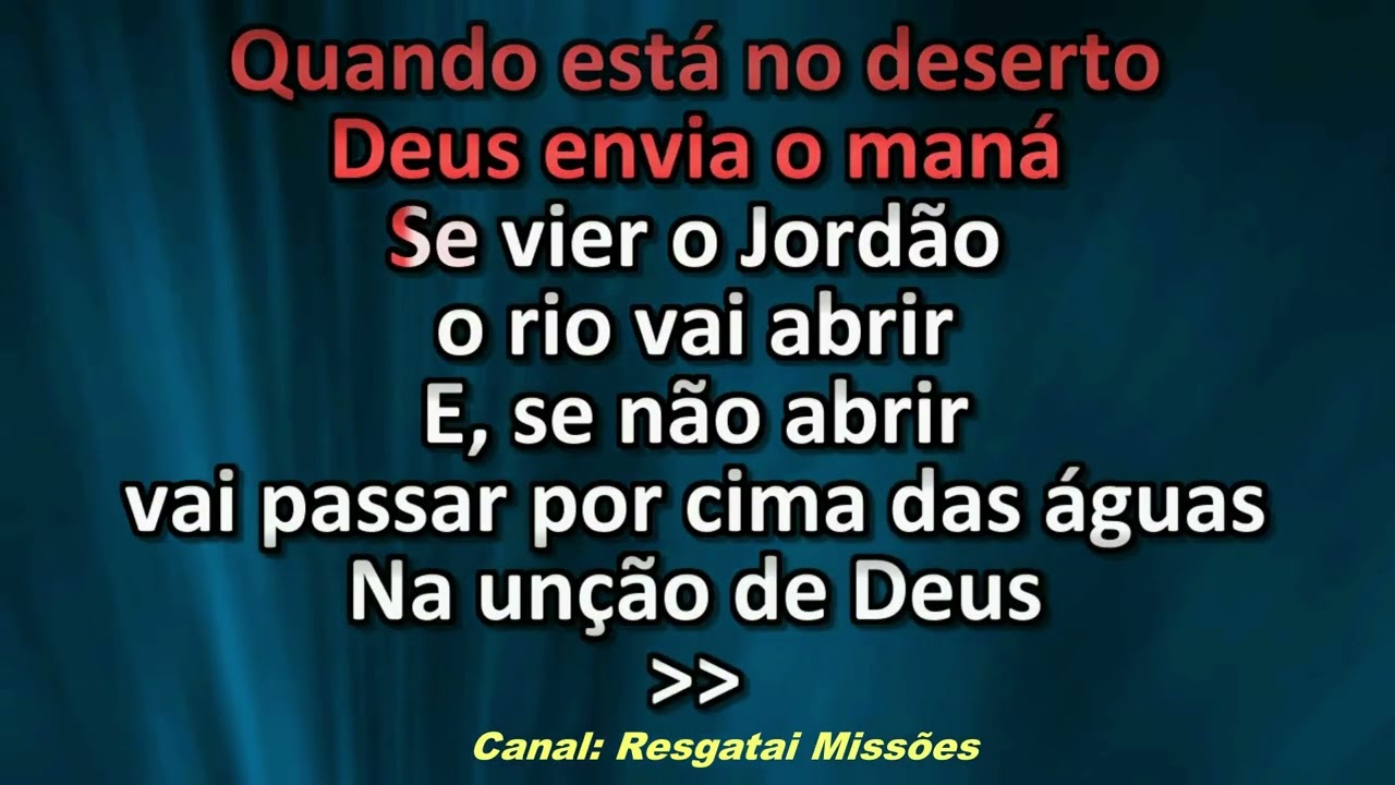 Elaine de Jesus - Na Unção de Deus - Playback - Karaokê