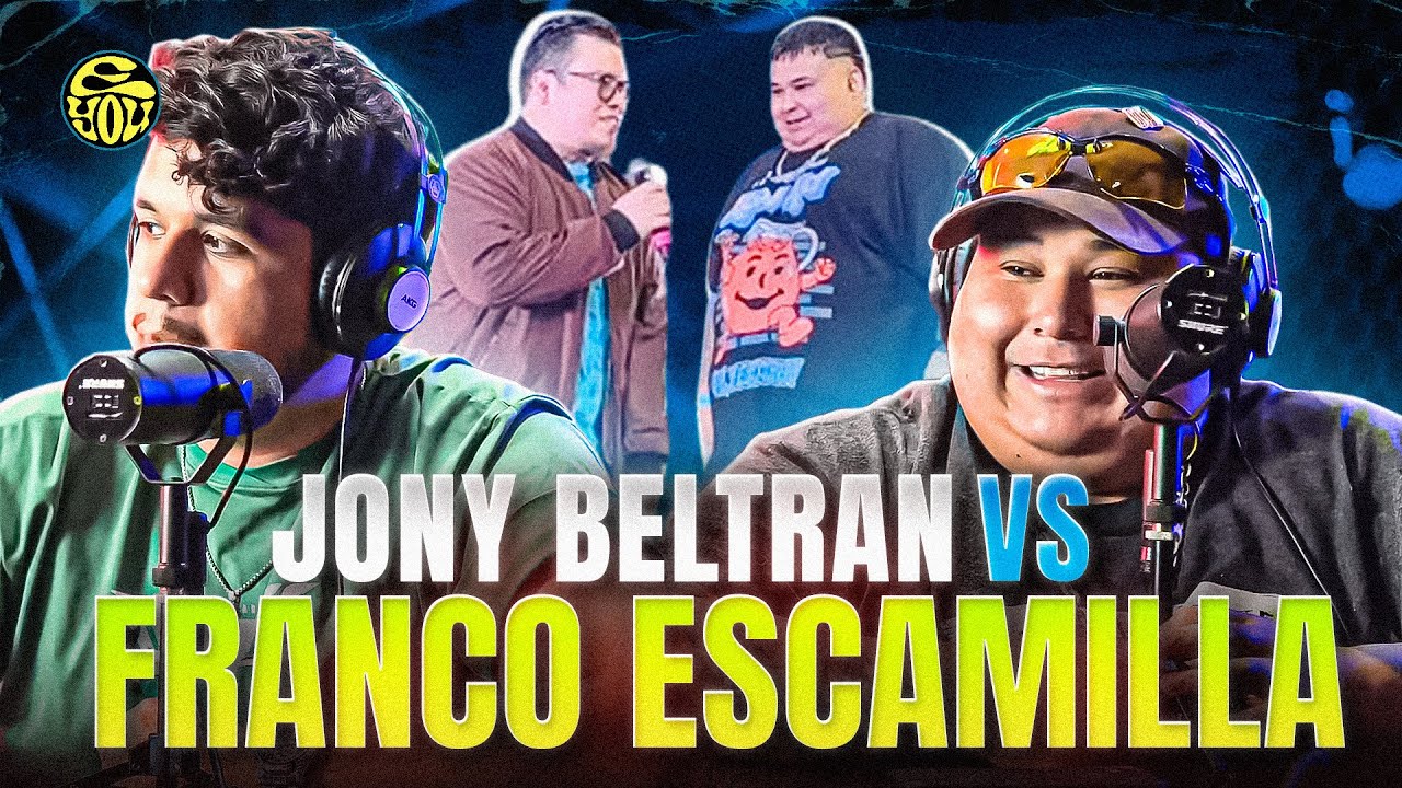 JONY BELTRÁN REACCIONA A SU BATALLA CON FRANCO ESCAMILLA en KING OF FUNNY! - EYOU TV