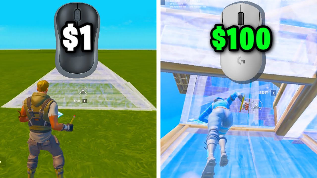 $1 Vs. $100 Dollar Mouse In Fortnite