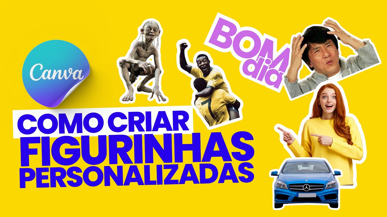 Como criar FIGURINHAS PERSONALIZADAS no Canva | GRATUITO