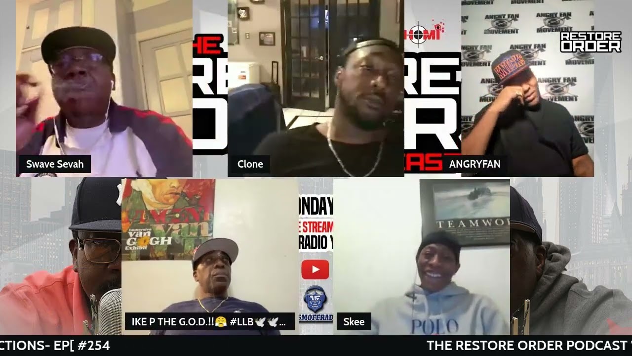 RESTORE ORDER PODCAST CLONE PULLS UP AND BREAKS HIS SILENCE & ANGRYFAN PULLS UP