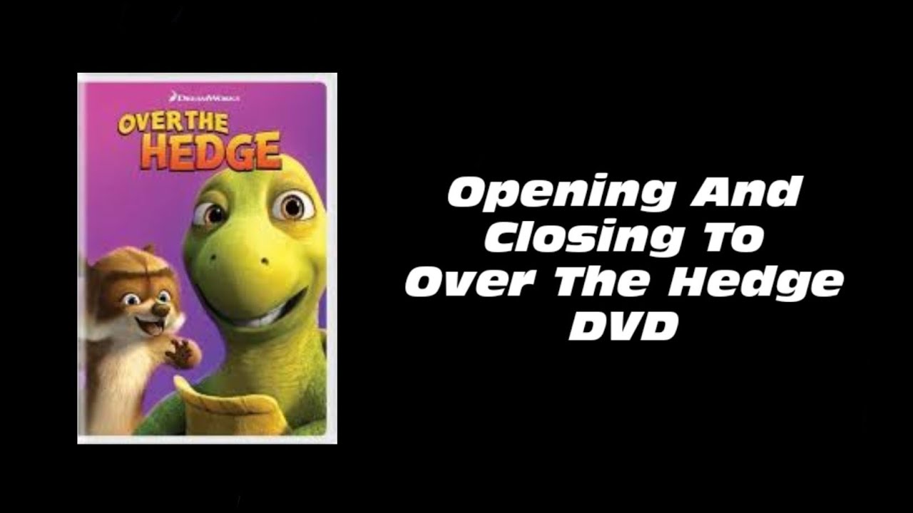 Opening And Closing To Over The Hedge 2006 DVD 📀