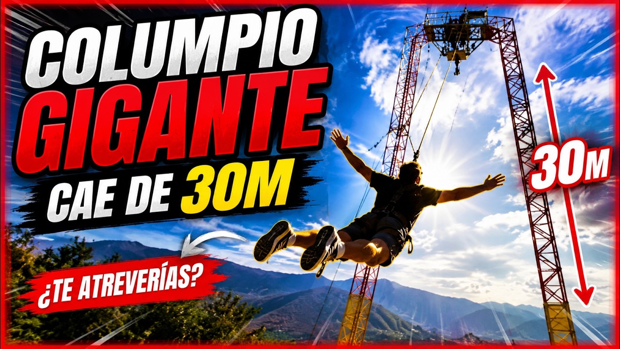SALTO en SWING en PARQUE MAHUIDA, Vertigo Park parque aventura, que hacer en Santiago de Chile