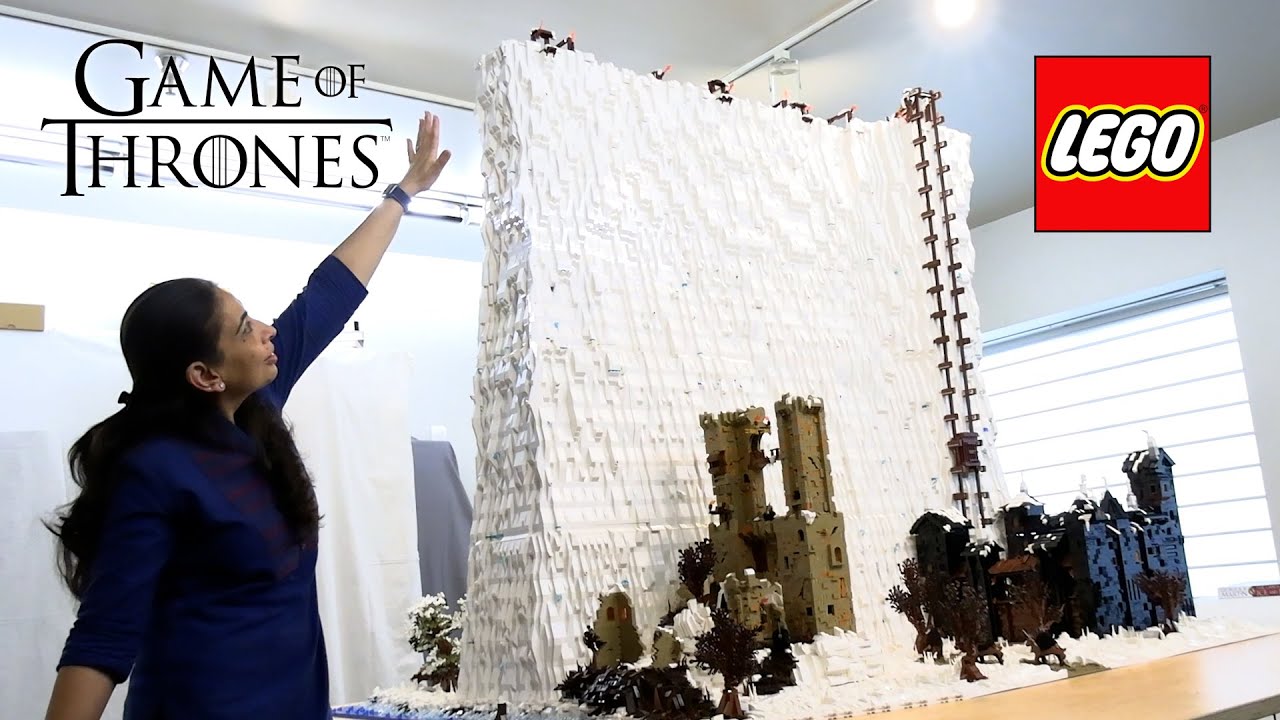 Huge LEGO Game of Thrones Wall with 200,000 Pieces! Castle Black, Shadow Castle, Weirwood Tree