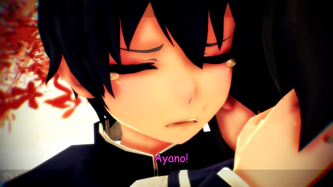 (MMD x YS || Motion DL) Fake Yandere Simulator Sad Ending [Taro x Ayano]