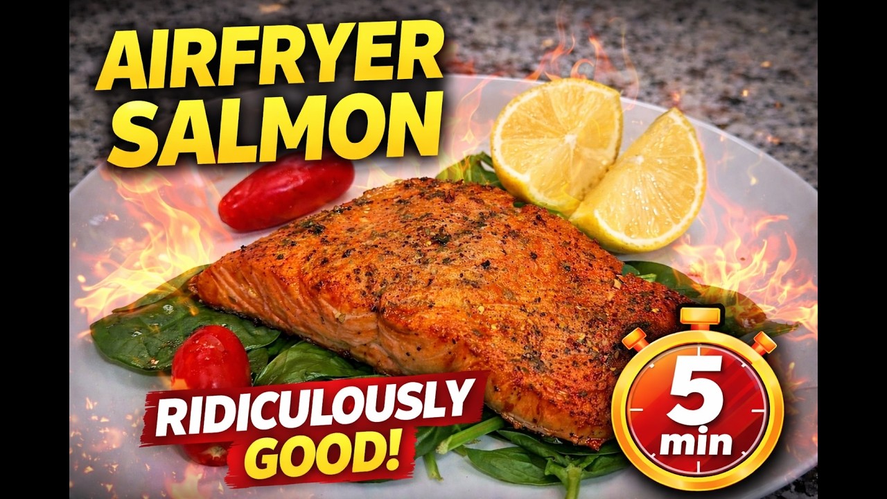 Why This Airfryer Salmon Is So Good? #cooking #salmon