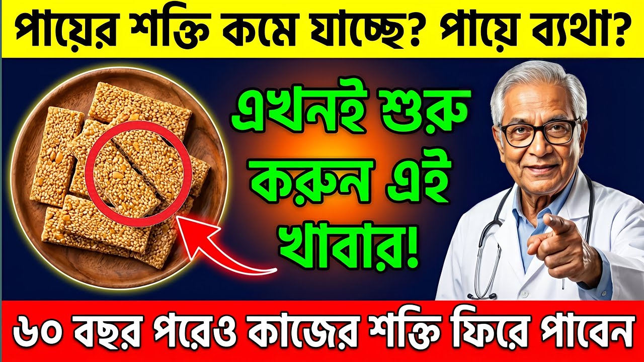 ৬০ পেরোলেই পায়ের শক্তি বাড়ানোর ৬টি খাবার |