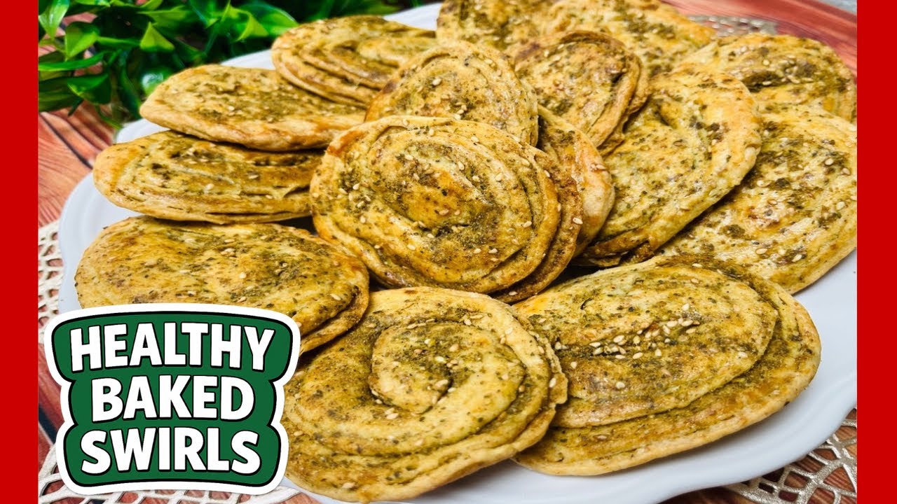 Indulge Guilt-Free: Mouthwatering Healthy Zaatar Swirls with Olive Oil Recipe!