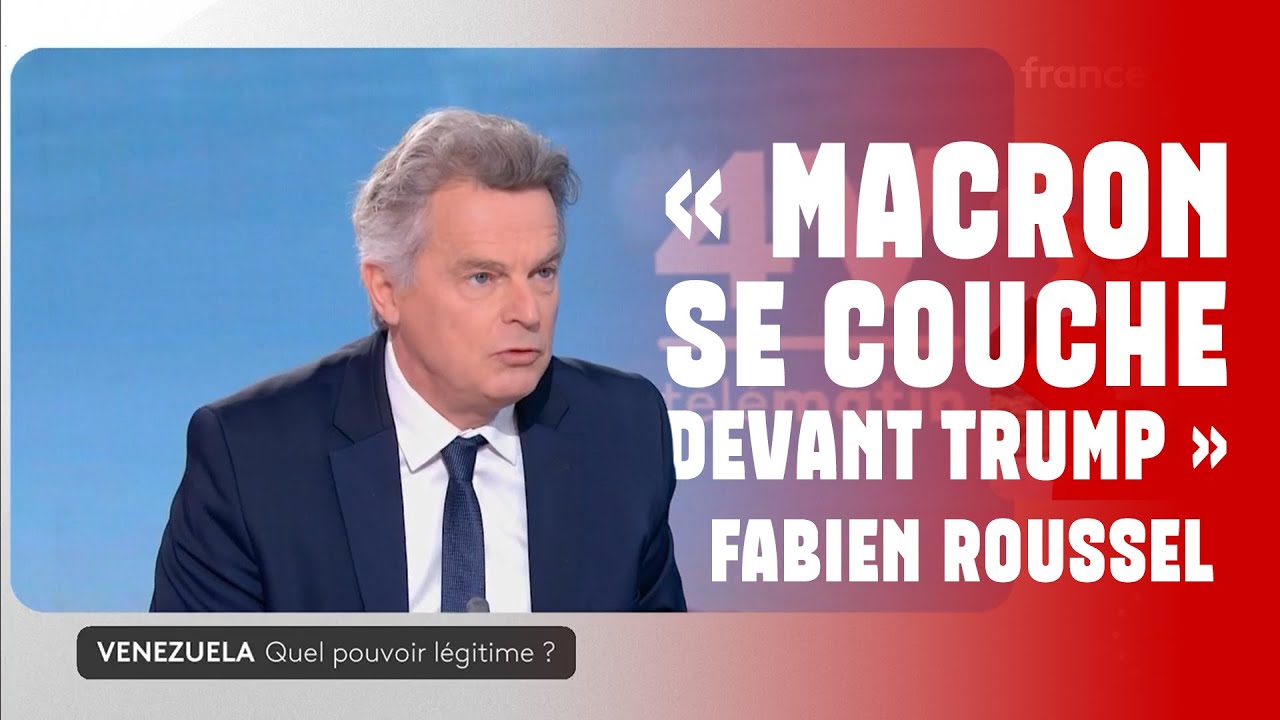 Fabien Roussel sur T&eacute;l&eacute;matin : &laquo; Trump viole le droit international, Macron se couche &raquo;