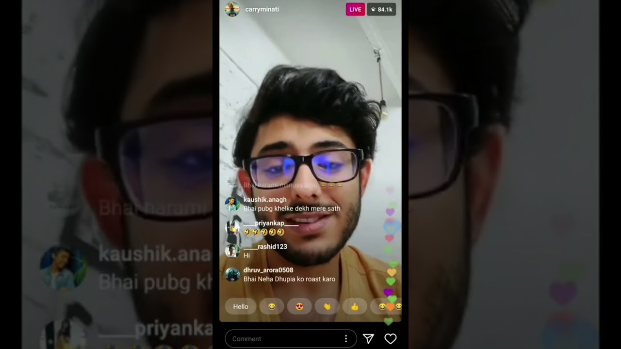 Carryminati Instagram Live | YouTube vs Tiktokers | Carry Na apna Studio Dikhaye Aur Tiktoker Fight