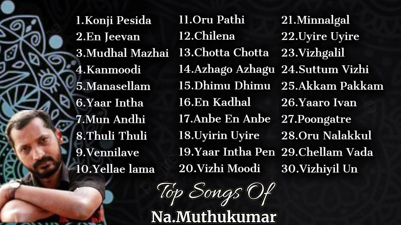 நா. முத்துக்குமார் சூப்பர் ஹிட் பாடல்கள் 