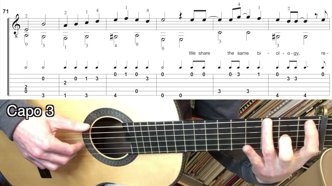 Russians - Sting (Guitar lesson of solo arrangement)