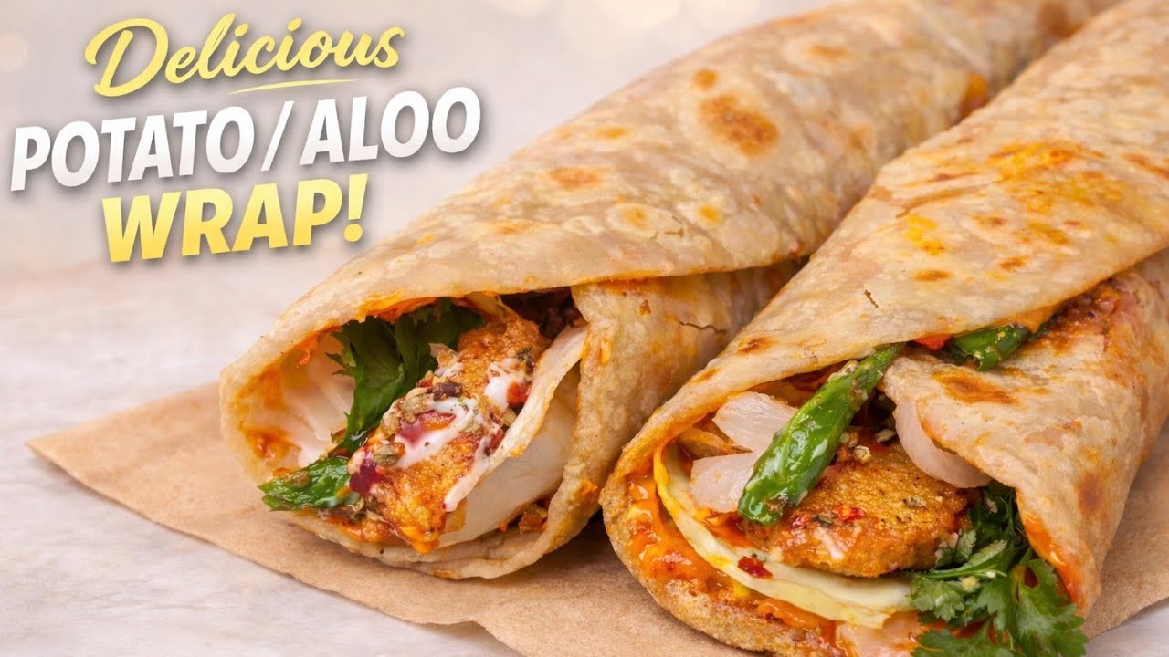 Crispy Potato Wrap Recipe | Easy & Tasty Veg Snack | Rekha The Indian Mom