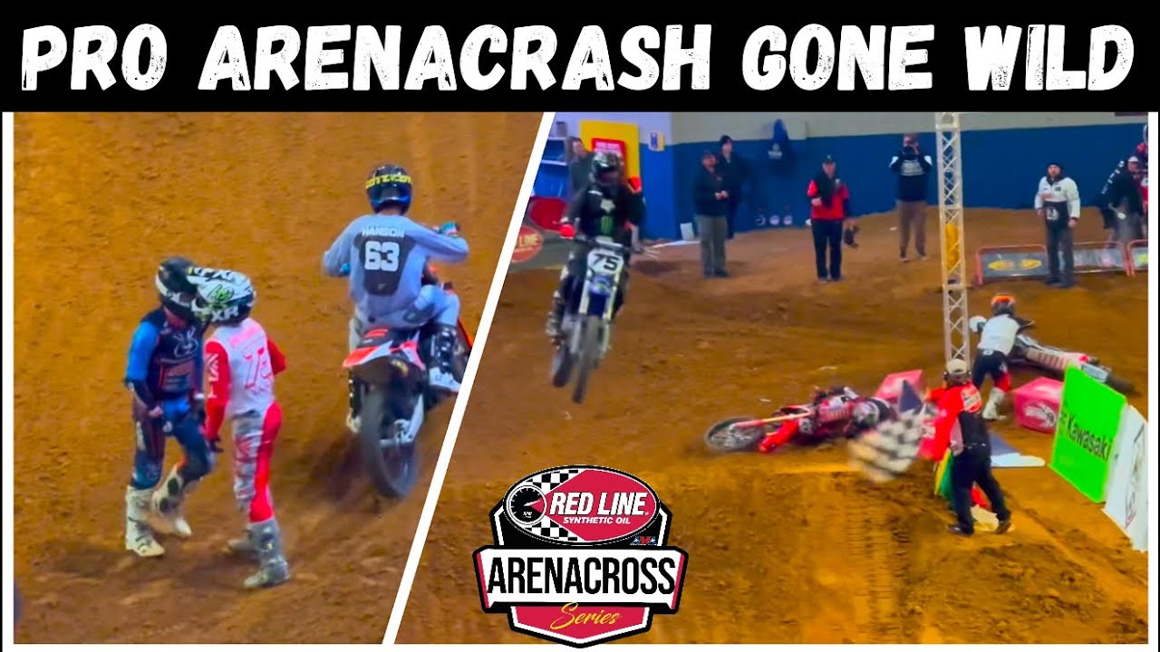 ARENACRASH - BETTER RACING THAN SUPERCROSS?! Insane Redline Oil AX Pro Night 2