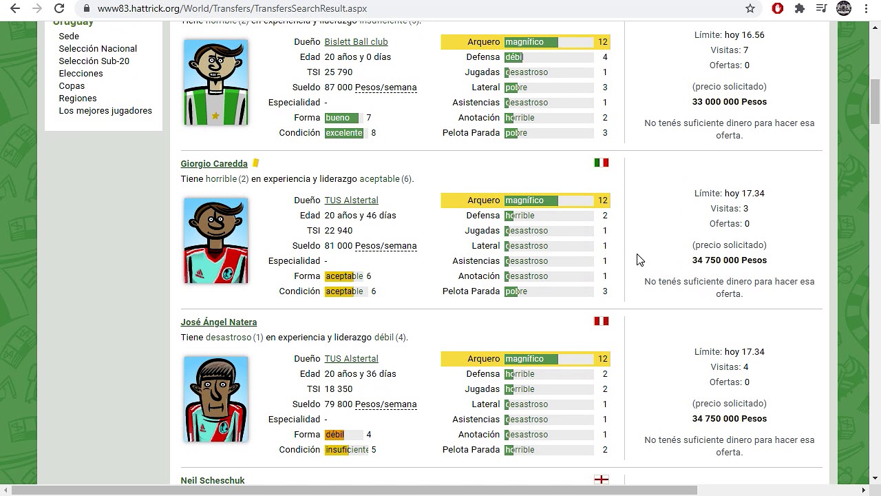 Hattrick, guia para principiantes parte 1