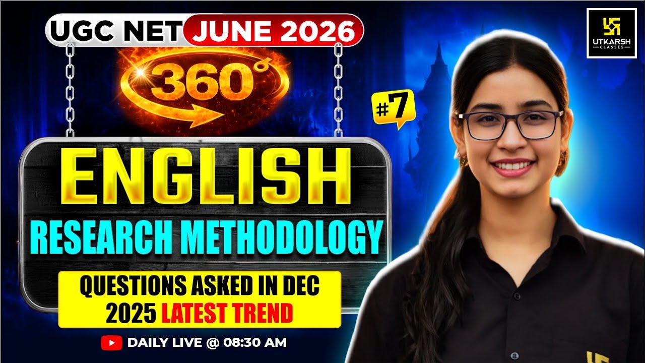 UGC NET JUNE 2026 | English Research Methodology | Questions Asked in DEC 2025 | #7 | Prerna Ma'am