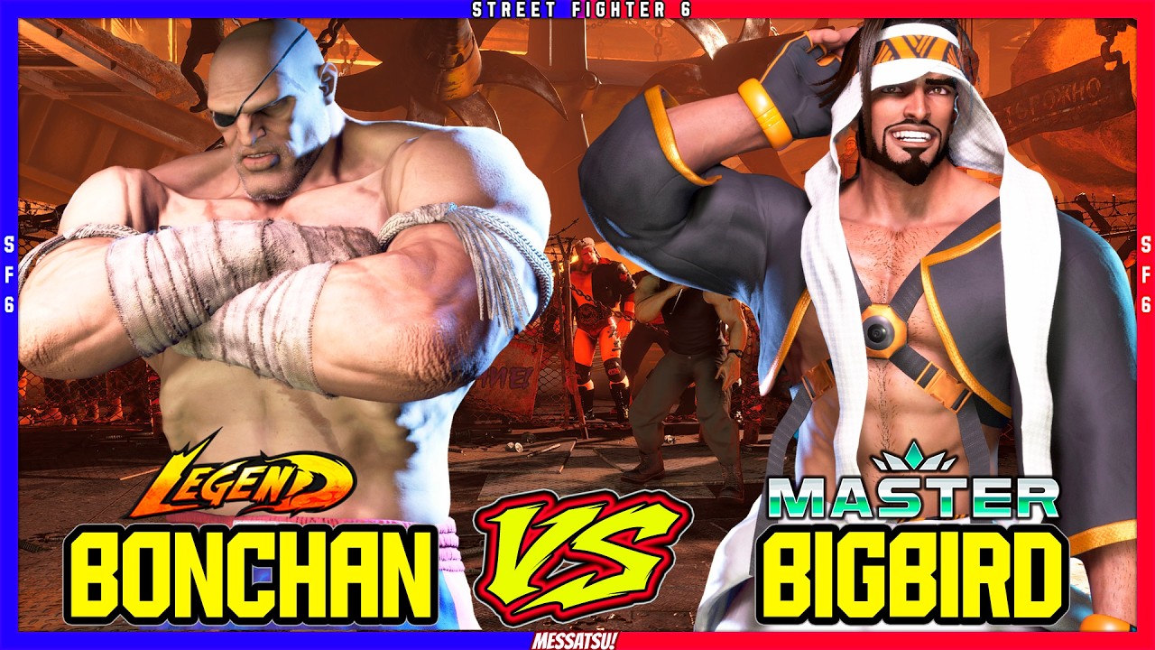 SF6 Bonchan (Sagat) VS BigBird (Rashid)💥Messatsu!💥スト6💥Street fighter 6