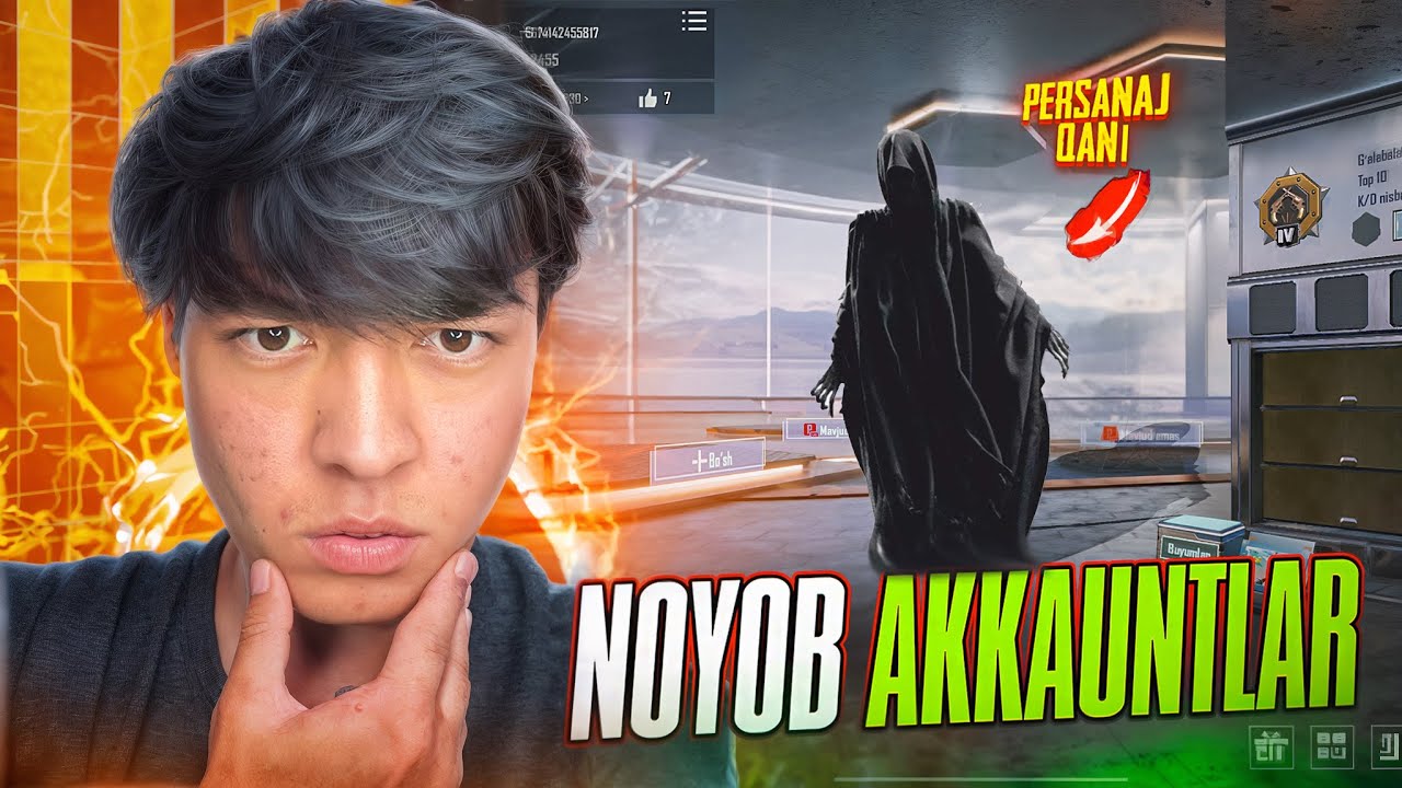 NOYOB BOGAN AKAUNTLAR 😳PERSANAJI YO AKAUNT 😱 #pubg #pubgmobile 